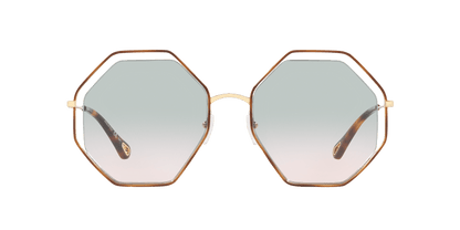 משקפי שמש של קלואי שנהב-ירוק גראד | Chloé CH0046S Ivory-Green Grad