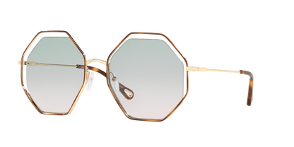 משקפי שמש של קלואי שנהב-ירוק גראד | Chloé CH0046S Ivory-Green Grad