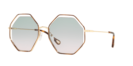 משקפי שמש של קלואי שנהב-ירוק גראד | Chloé CH0046S Ivory-Green Grad