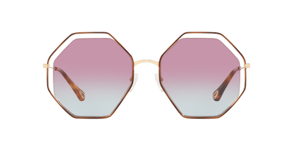 משקפי שמש קלואי צב-סגול שיפוע | Chloé CH0046S Tortoise-Purple Gradient