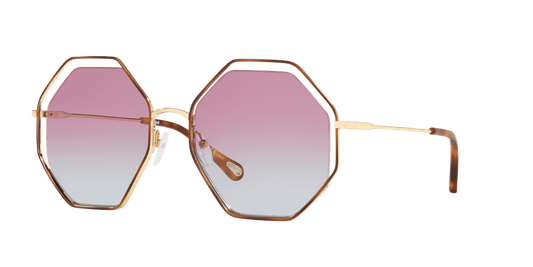 משקפי שמש קלואי צב-סגול שיפוע | Chloé CH0046S Tortoise-Purple Gradient