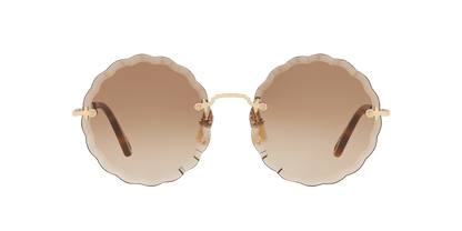 Chloe Sunglasses Gold Brown-Brown Gradient | Chloé CH0047S Gold Brown-Brown Gradient