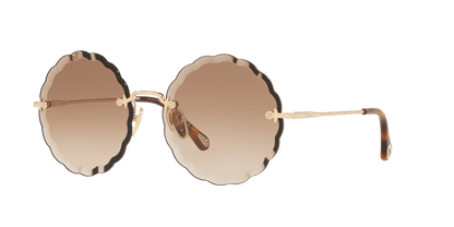 Chloe Sunglasses Gold Brown-Brown Gradient | Chloé CH0047S Gold Brown-Brown Gradient