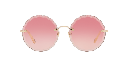 משקפי שמש של קלואי שיפוע אפור-ורוד שקוף | Chloé CH0047S Transparent Grey-Pink Gradient
