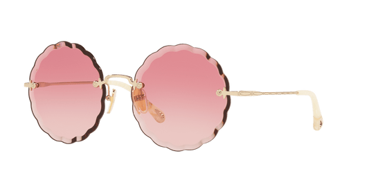 משקפי שמש של קלואי שיפוע אפור-ורוד שקוף | Chloé CH0047S Transparent Grey-Pink Gradient
