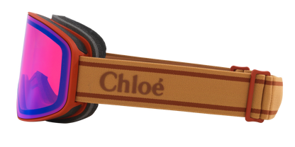 משקפי שמש של קלואי חום-כתום | Chloé CH0072S Brown-Orange