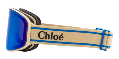 משקפי שמש של קלואי שנהב-כחול | Chloé CH0072S Ivory-Blue