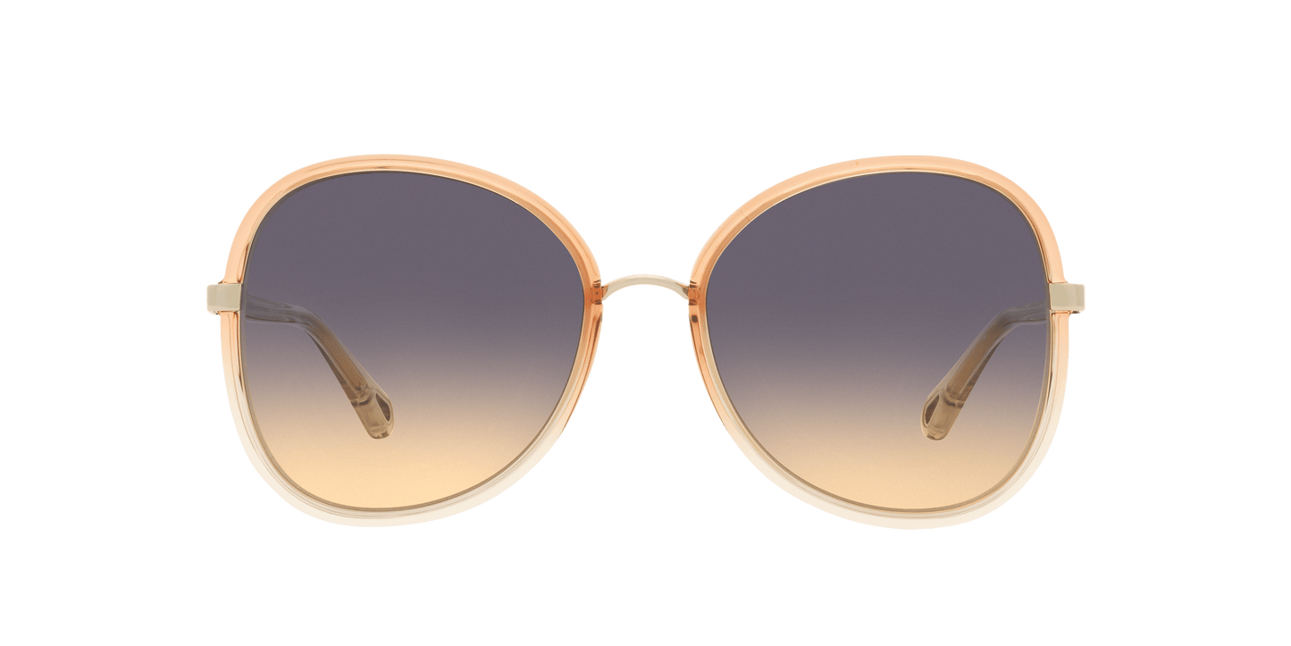 Chloé Sunglasses Shiny Brown-Blue Gradient Brown | Chloé CH0030S Shiny Brown-Blue Gradient Brown