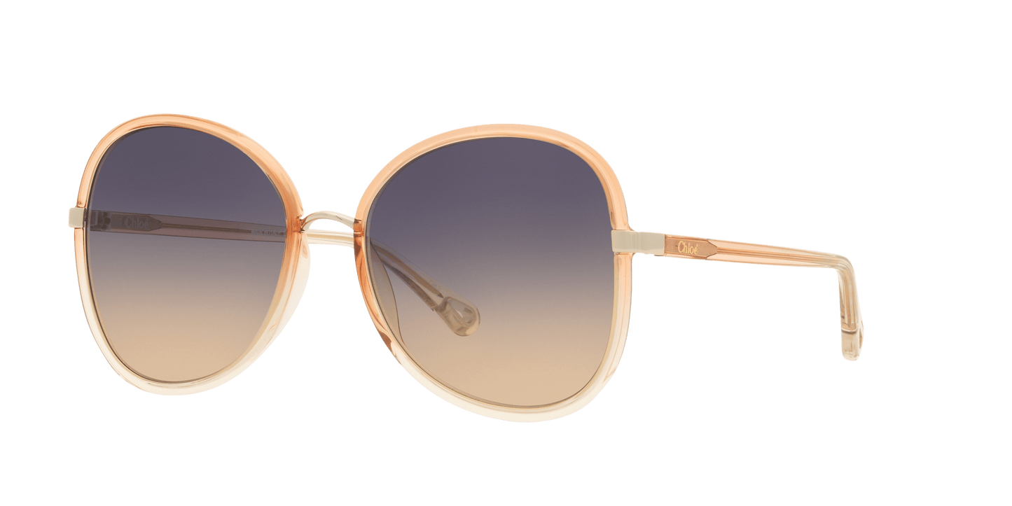 Chloé Sunglasses Shiny Brown-Blue Gradient Brown | Chloé CH0030S Shiny Brown-Blue Gradient Brown