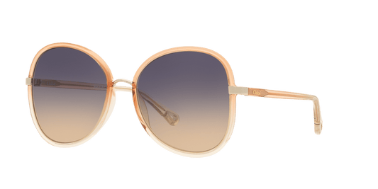 משקפי שמש chloé מבריק חום-כחול שיפוע חום | Chloé CH0030S Shiny Brown-Blue Gradient Brown