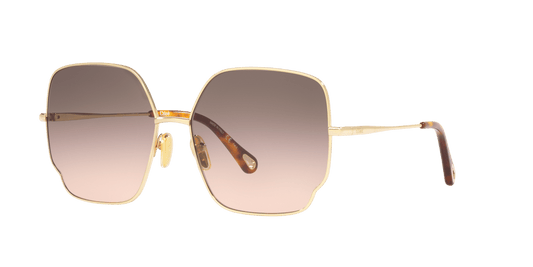משקפי שמש של קלואי זהב-אפור | Chloé CH0092S Gold-Grey