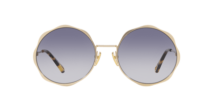 משקפי שמש של קלואי זהב-אפור | Chloé CH0184S Gold-Grey
