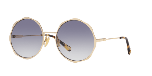 משקפי שמש של קלואי זהב-אפור | Chloé CH0184S Gold-Grey