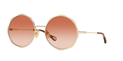 משקפי שמש קלואי זהב-כתום | Chloé CH0184S Gold-Orange