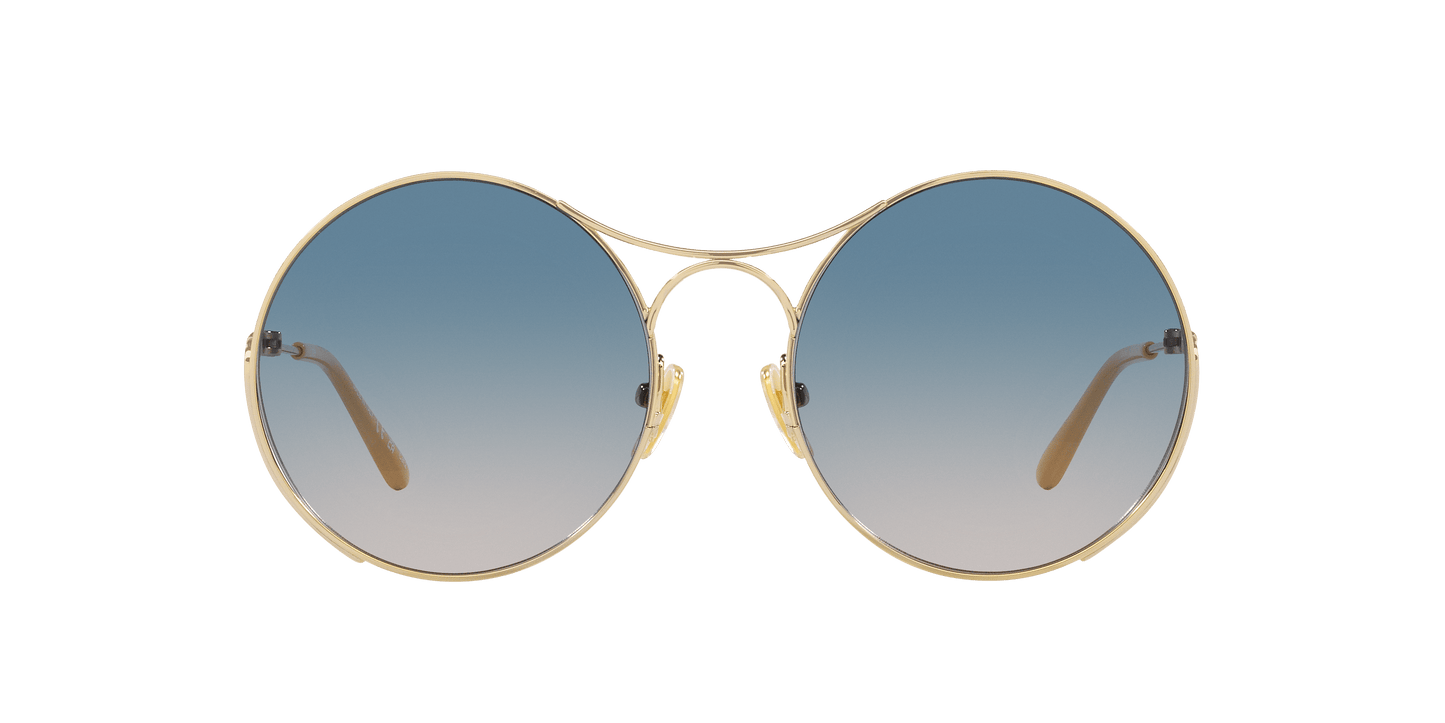 Chloe Gold-Green Sunglasses | Chloé CH0166S Gold-Green