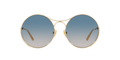 Chloe Gold-Green Sunglasses | Chloé CH0166S Gold-Green