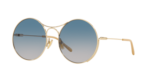 משקפי שמש של קלואי זהב-ירוק | Chloé CH0166S Gold-Green