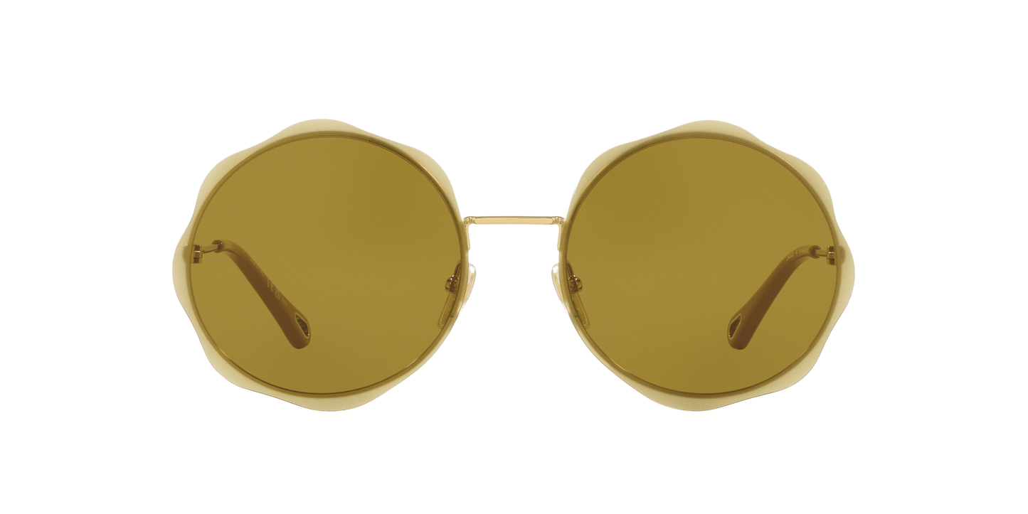 משקפי שמש של קלואי זהב-ירוק | Chloé CH0202S Gold-Green