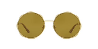 משקפי שמש של קלואי זהב-ירוק | Chloé CH0202S Gold-Green