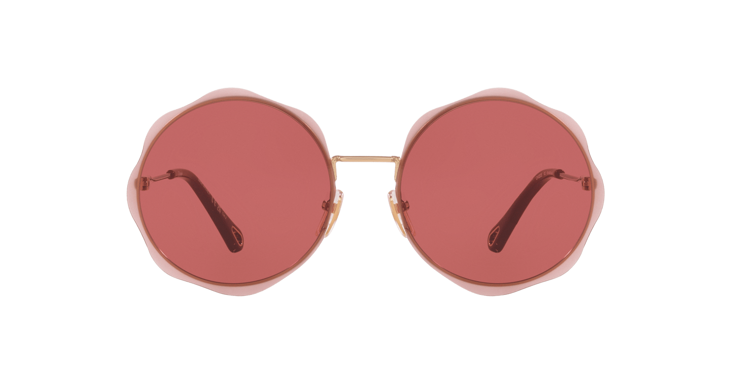 Chloe Gold-Red Sunglasses | Chloé CH0202S Gold-Red