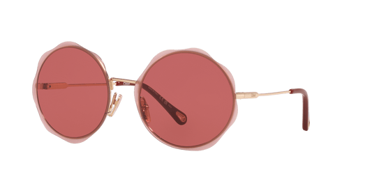 משקפי שמש של קלואי זהב-אדום | Chloé CH0202S Gold-Red