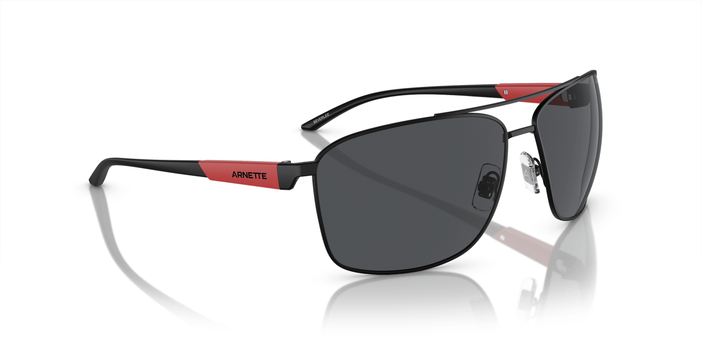 משקפי שמש של ארנט מט שחור-אפור כהה | Arnette AN3089 Beverlee Matte Black-Dark Grey