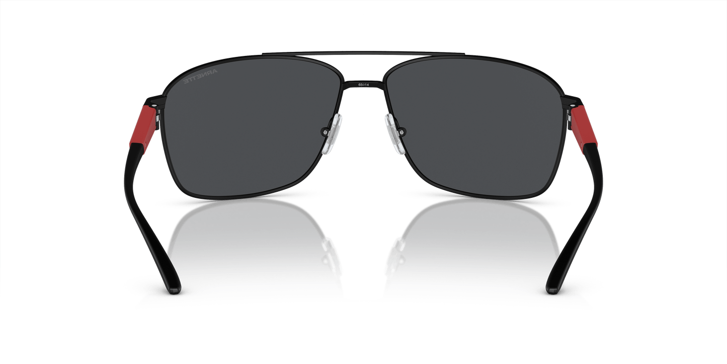 משקפי שמש של ארנט מט שחור-אפור כהה | Arnette AN3089 Beverlee Matte Black-Dark Grey