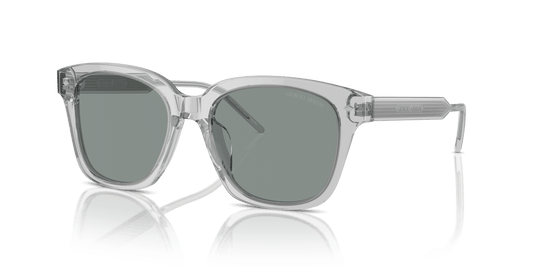 משקפי שמש ג'ורג'יו ארמני שקופים אפור-כחול | GIORGIO ARMANI AR8210U Transparent Grey-Blue