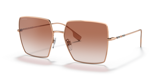 משקפי שמש של ברברי ורוד גולד-גולד | BURBERRY BE3133 Daphne Rose Gold-Gradient Pink