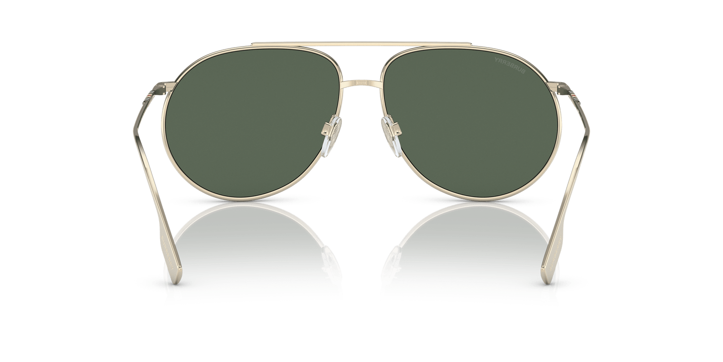 Burberry Sunglasses Light Gold-Dark Green | BURBERRY BE3138 Alice Light Gold-Dark Green