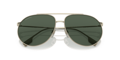 Burberry Sunglasses Light Gold-Dark Green | BURBERRY BE3138 Alice Light Gold-Dark Green