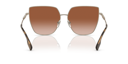משקפי שמש בורברי בצבע חום-זהוב בהיר | BURBERRY BE3143 Alexis Light Gold-Brown Gradient