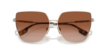 משקפי שמש בורברי בצבע חום-זהוב בהיר | BURBERRY BE3143 Alexis Light Gold-Brown Gradient