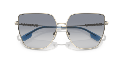 Burberry Sunglasses Light Blue-Clear Gold | BURBERRY BE3143 Alexis Light Gold-Clear Gradient Blue