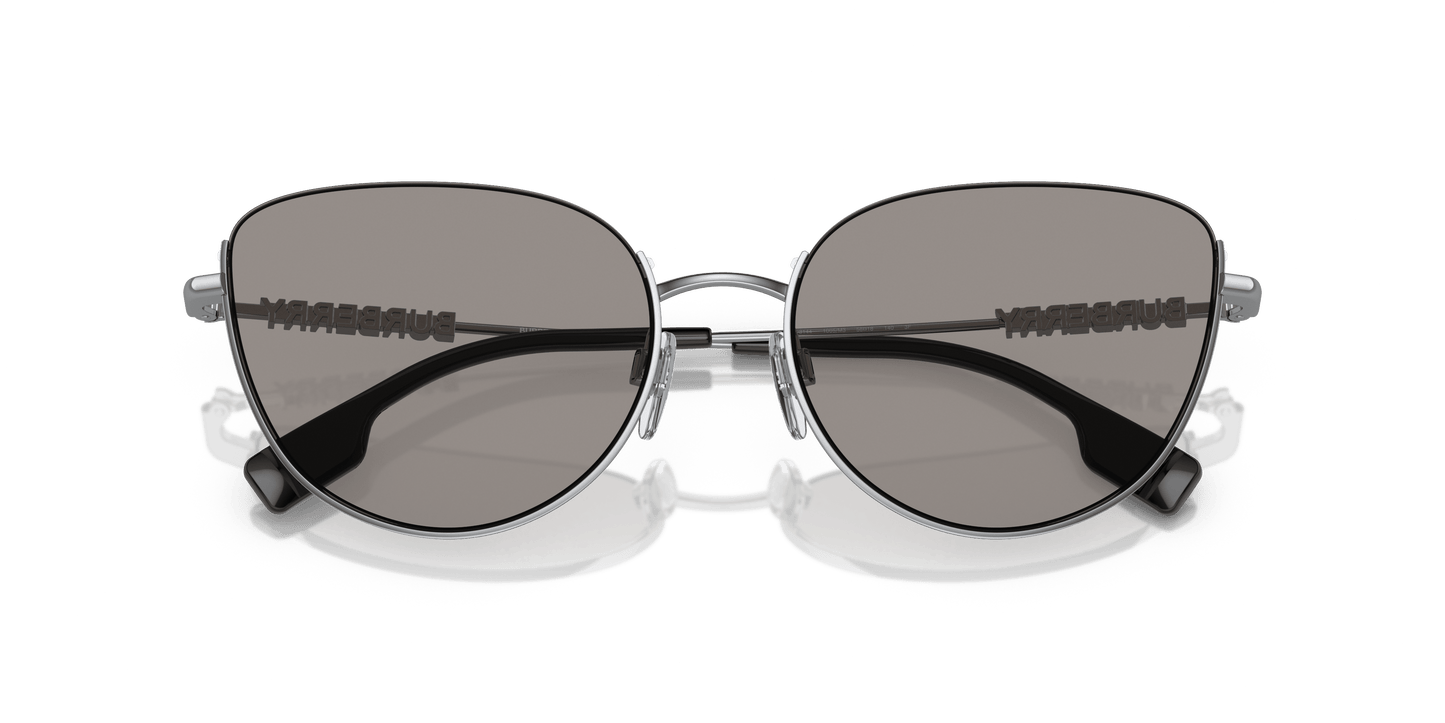 Burberry Sunglasses Silver-Photo Grey | BURBERRY BE3144 Harper Silver-Photo Grey