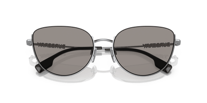 Burberry Sunglasses Silver-Photo Grey | BURBERRY BE3144 Harper Silver-Photo Grey