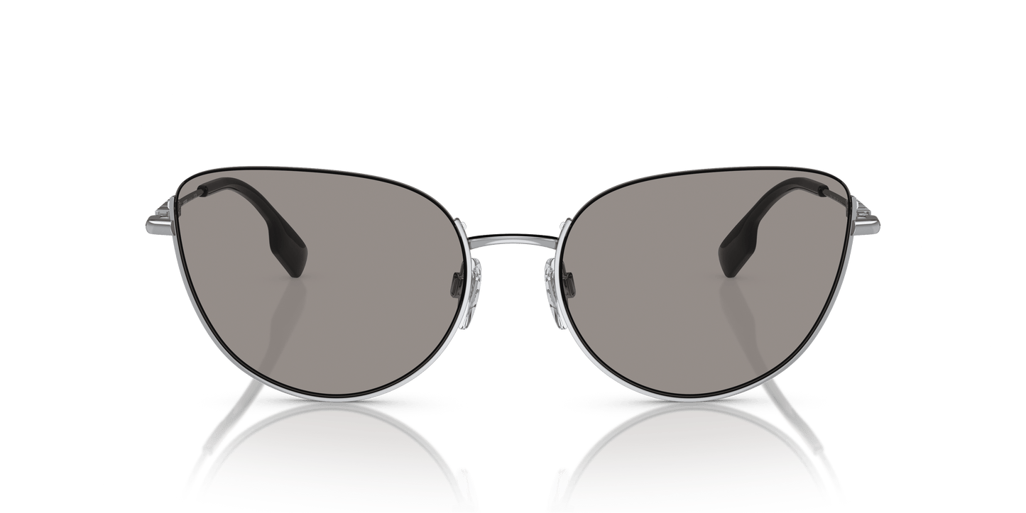 Burberry Sunglasses Silver-Photo Grey | BURBERRY BE3144 Harper Silver-Photo Grey