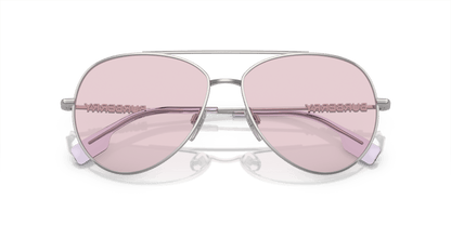 BURBERRY BE3147 Silver-Photo Pink Sunglasses