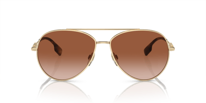 משקפי שמש של ברברי צבע זהב-חום בהיר | BURBERRY BE3147 Light Gold-Brown Gradient