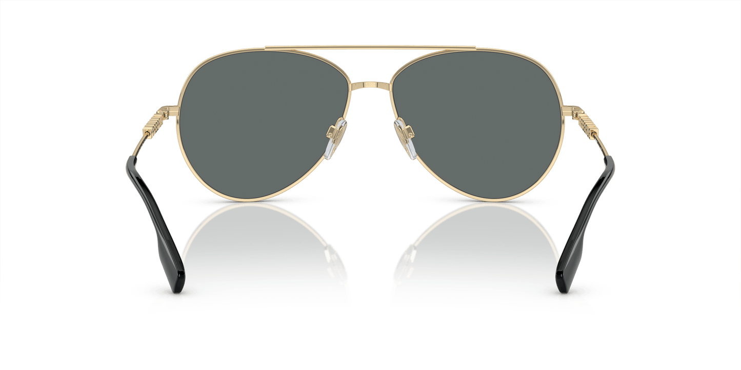 משקפי שמש של ברברי קוטב זהב בהיר-אפור כהה | BURBERRY BE3147 Light Gold-Dark Grey Polar