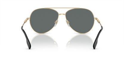 משקפי שמש של ברברי קוטב זהב בהיר-אפור כהה | BURBERRY BE3147 Light Gold-Dark Grey Polar