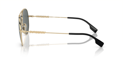 משקפי שמש של ברברי קוטב זהב בהיר-אפור כהה | BURBERRY BE3147 Light Gold-Dark Grey Polar