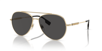 Burberry Sunglasses Light Gold-Dark Grey | BURBERRY BE3147 Light Gold-Dark Grey