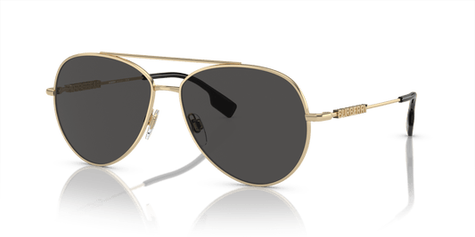 משקפי שמש של ברברי זהב בהיר-אפור כהה | BURBERRY BE3147 Light Gold-Dark Grey