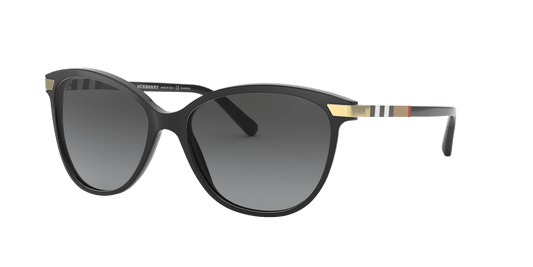 משקפי שמש בורברי שחור-קוטב אפור שיפוע | BURBERRY BE4216 Black-Polarized Grey Gradient