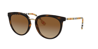 משקפי שמש בורברי כהה מקוטב חום בצבע הוואנה | BURBERRY BE4316 Willow Dark Havana-Polarized Brown Gradient