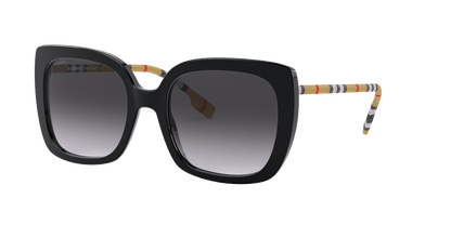 Burberry Sunglasses Black-Grey Gradient | BURBERRY BE4323 Caroll Black-Grey Gradient