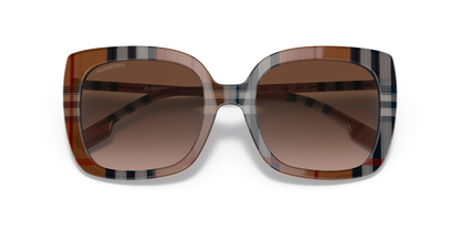 Burberry Sunglasses Brown Check-Gradient Brown | BURBERRY BE4323 Caroll Brown Check-Gradient Brown