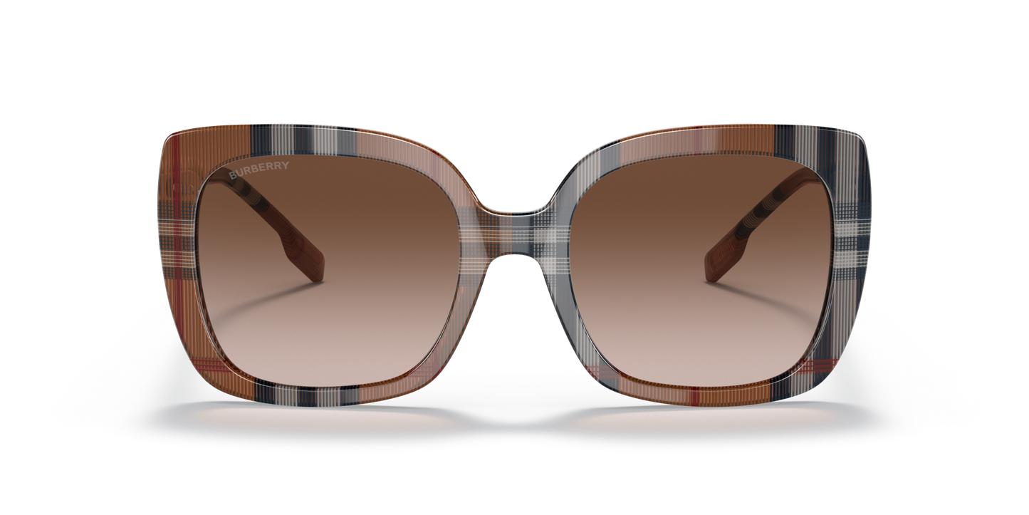 Burberry Sunglasses Brown Check-Gradient Brown | BURBERRY BE4323 Caroll Brown Check-Gradient Brown