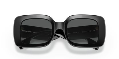 Burberry Sunglasses Black-Grey Gradient | BURBERRY BE4327 Delilah Black-Grey Gradient